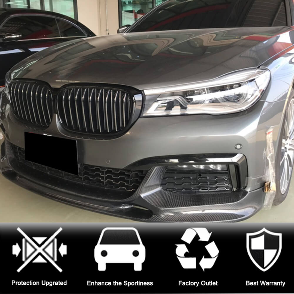 Front Bumper Lip Carbon Fiber V1 (2016-2019 M-Sport) for BMW 7 series G11/G12 - image 2
