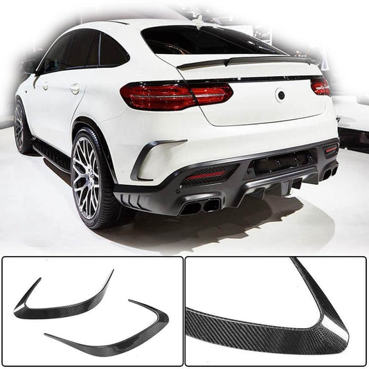 Covers on the rear bumper (Carbon) for Mercedes GLE coupe C292 2015-2019 - image 2