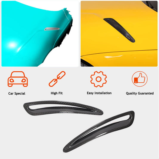Covers on the hood (Carbon) for Toyota Supra 2019- - image 2
