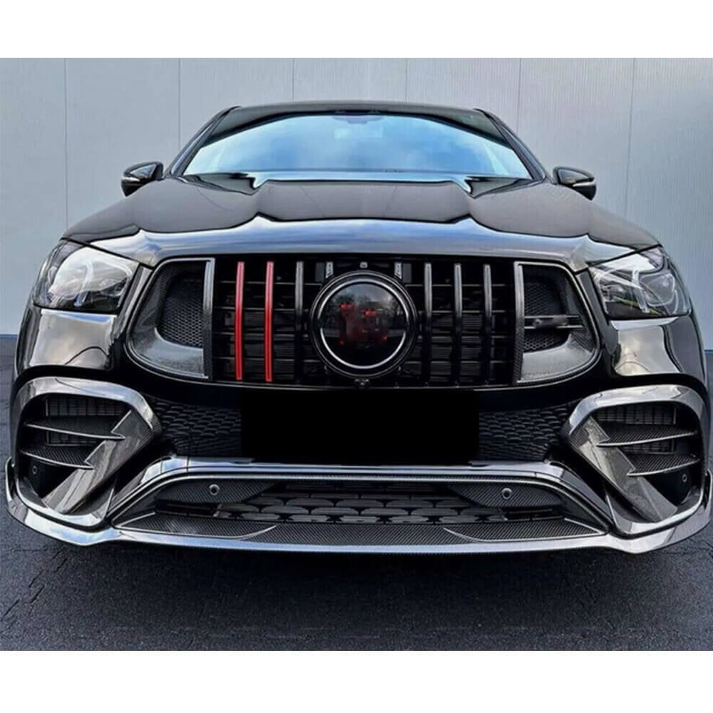 Front Grille GT Panamericana GT-R Carbon (for AMG-Line/GLE53/GLE63 2019-2023) for Mercedes GLE coupe C167 2019- - image 1