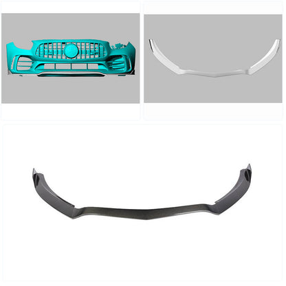 Front Bumper Lip Spoiler (for GT R 2016-2019, Carbon) for Mercedes AMG GT C190/R190 2014-2022 - image 2