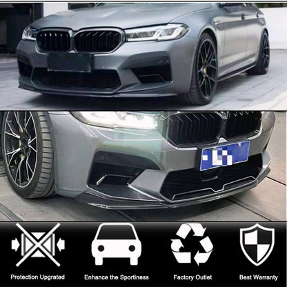 Front Bumper Lip V5 for M5 F90 2020-2024 Carbon for BMW 5 Series G30/G31 2017-2023 - image 2