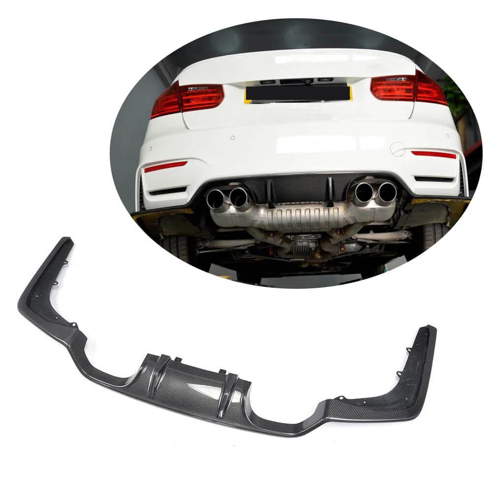 Rear Bumper Diffuser Carbon Fiber V2 (for F82/F83) for BMW 4 series F-32 2012-2020 - image 2