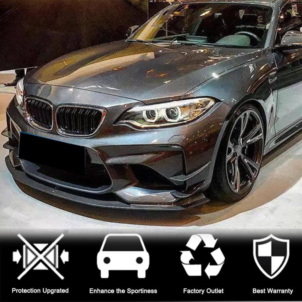 Front bumper lip (for F87 M2, Carbon) for BMW 2 Series F22/F23 2014-2021 - image 2