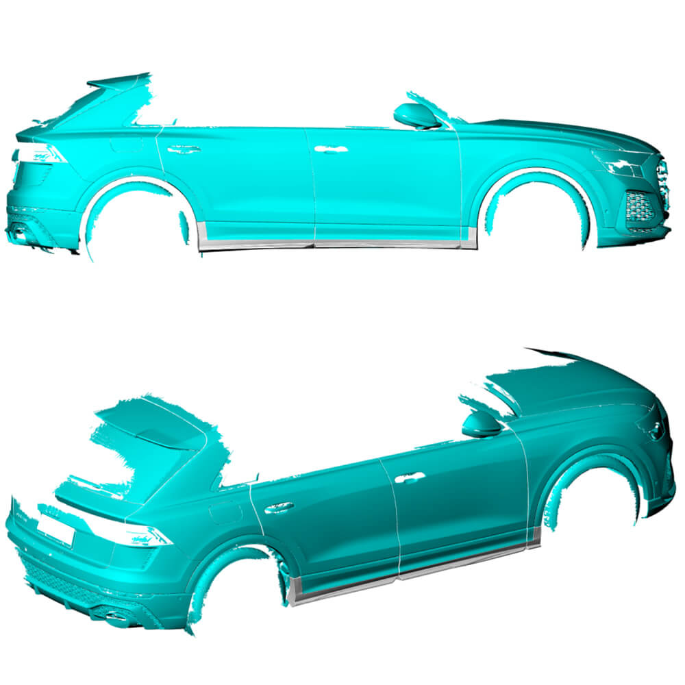 Side Skirts (Carbon) for Audi Q8 2018- - image 2