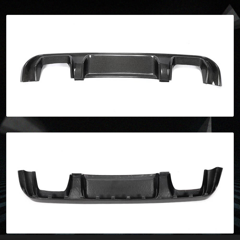 Rear bumper diffuser V2 (for V-Class 2014-2019, Carbon) for Mercedes Vito / V-class W447 2014↗ year - image 2