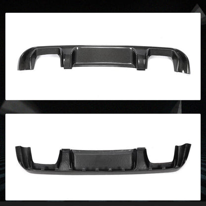 Rear bumper diffuser V2 (for V-Class 2014-2019, Carbon) for Mercedes Vito / V-class W447 2014↗ year - image 2