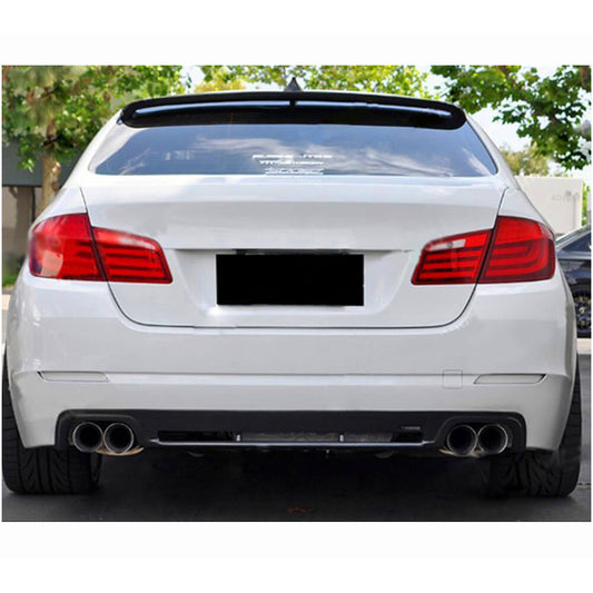 Rear Bumper Diffuser Carbon Fiber V6 (M-Sport) for BMW 5 series F-10/11/07 2010-2016 - image 2
