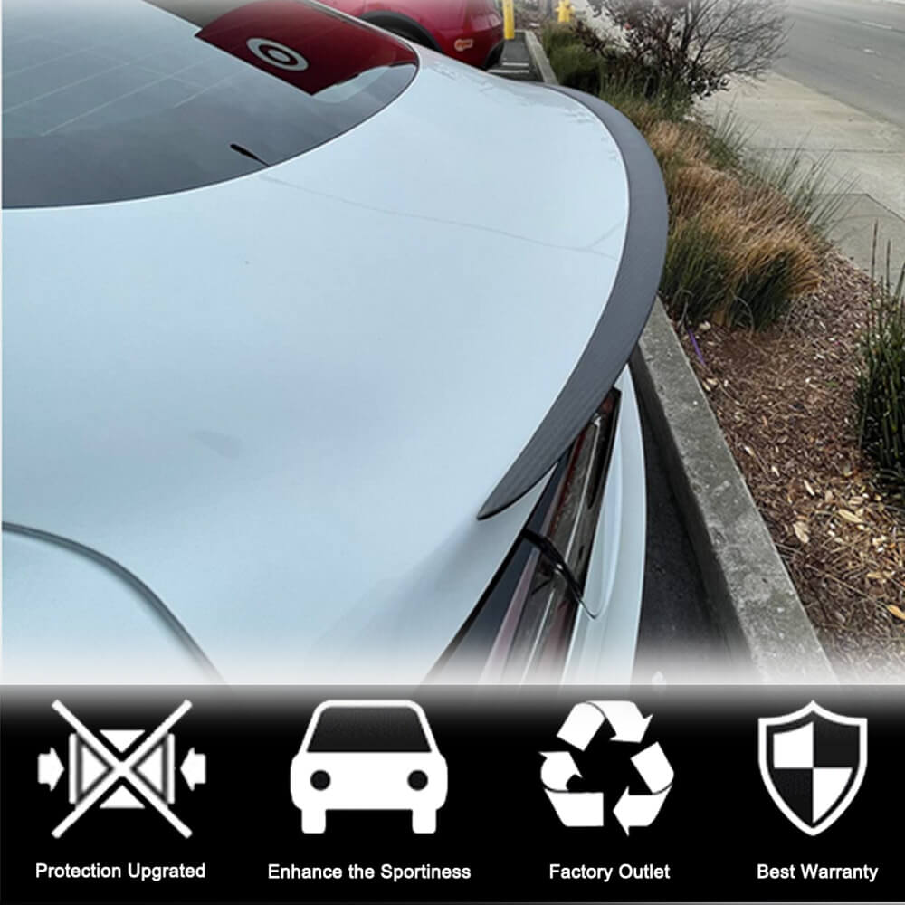 Spoiler V4 (2017-2023, Carbon) for Tesla Model 3 2017- - image 2