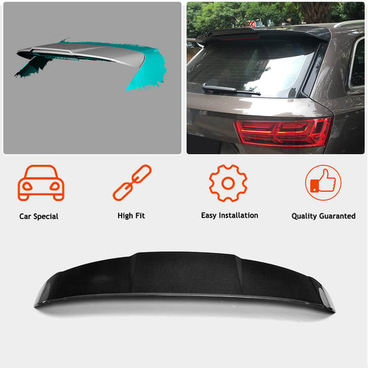 Rear Roof Spoiler Carbon Fiber for Audi Q7 2015- - image 2
