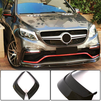 Covers on the front bumper (for GLE63 AMG, Carbon) for Mercedes GLE coupe C292 2015-2019 - image 2