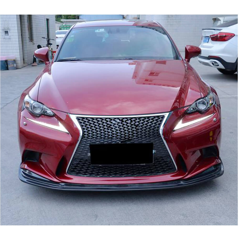Front Bumper Lip Spoiler (for F-Sport 2013-2016, Carbon) for Lexus IS 2013- - image 2