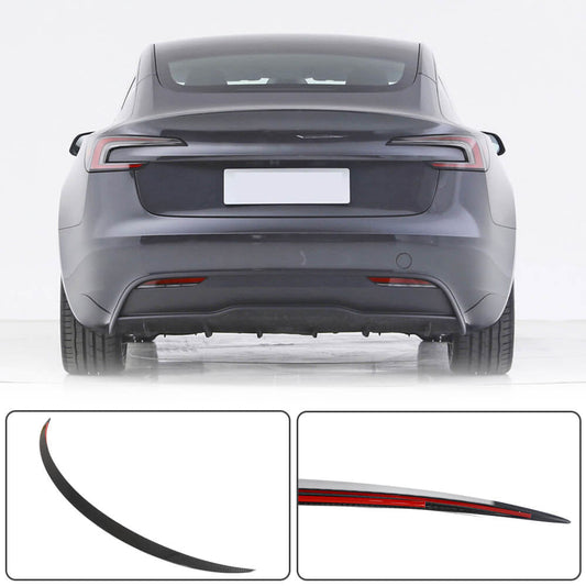 Rear Trunk Spoiler Dry Carbon Fiber V2 (2023-2025) for Tesla Model 3 - image 2