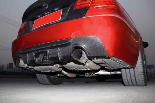 Rear Bumper Diffuser Carbon Fiber V2 (for E92/E93 M Sport) for BMW 3 series E-90/91/92/93 2005-2011 - image 2