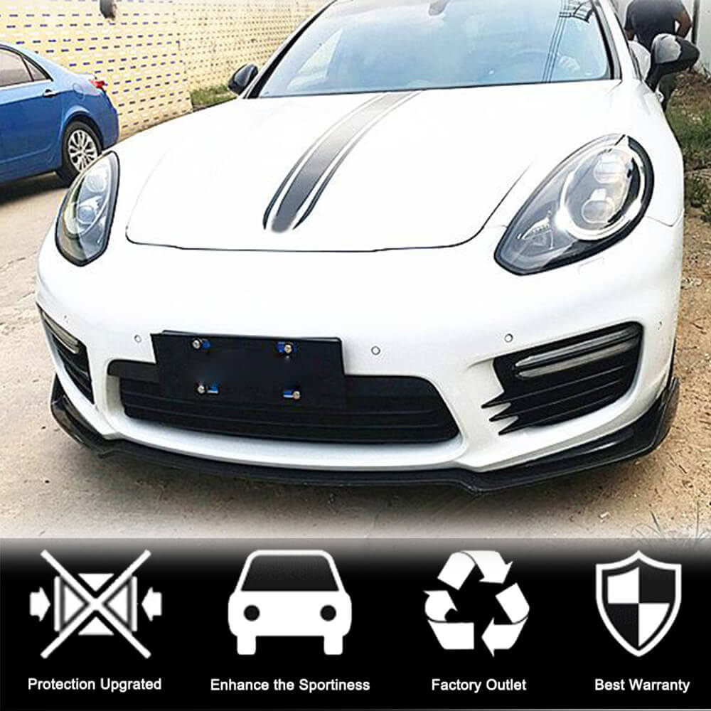 Lip V2 front bumper cover (for Turbo/Turbo S/GTS) for Porsche Panamera 2009-2016 - image 2