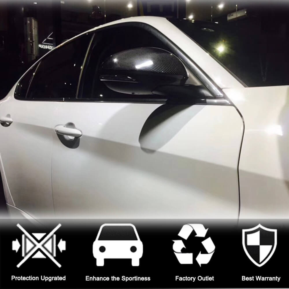 Mirror Covers (2017-2023, Dry Carbon) for Alfa Romeo Stelvio 2016- - image 2