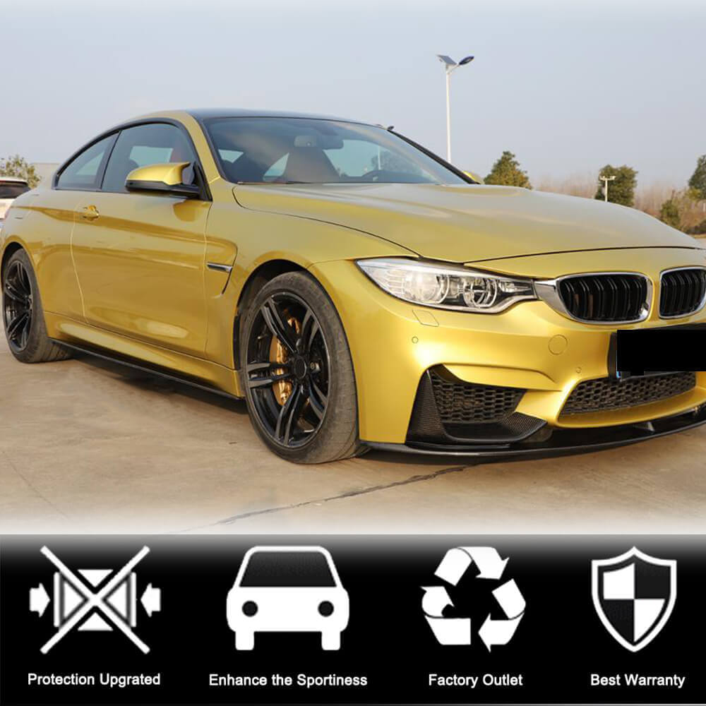 Side Skirt Extensions V5 (for F82/F83, Carbon) for BMW 4 Series F-32 2012-2020 - image 2