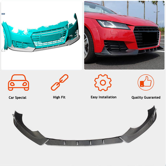 Front Bumper Lip V2 (for Base, 2014-2019, Carbon) for Audi ТТ 2014-2023 - image 2