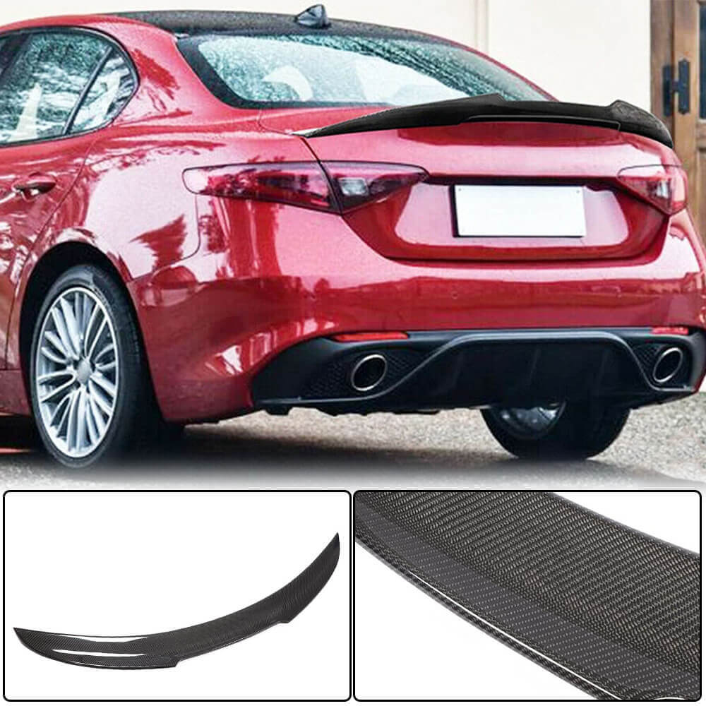 Spoiler V4 (Carbon) for Alfa Romeo Giulia 2016-2022 - image 2