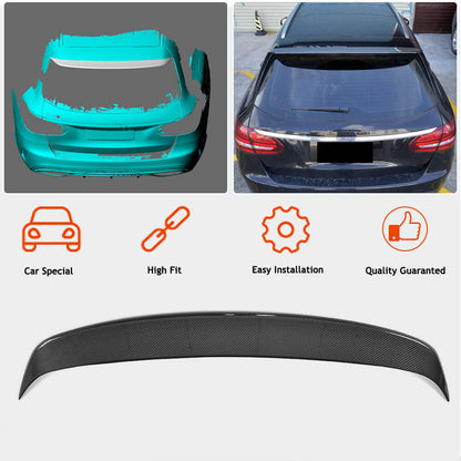 Spoiler (for Base/AMG-Line SW 2015-2019, Carbon) for Mercedes C-сlass W205 2014-2021 - image 2