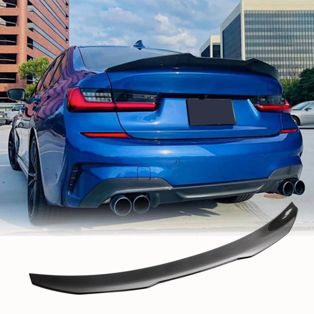 Rear Trunk Spoiler Dry Carbon Fiber V8 (SD) for BMW 3 series G20/21 2018- - image 2