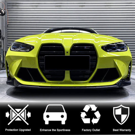 Front Bumper Lip V7 for G82/G83, Carbon for BMW 4 Series G22/23/26 2020- - image 2