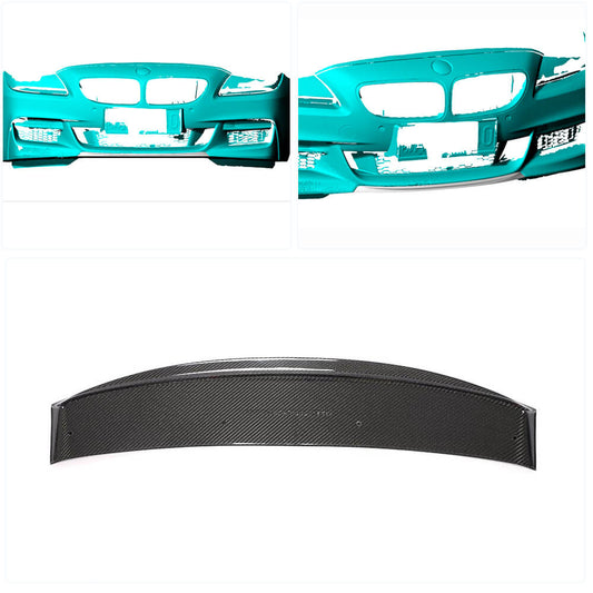 Front Bumper Lip V3 for M-Sport, Carbon for BMW 6 Series F12/F13/F06 2011-2018 - image 2
