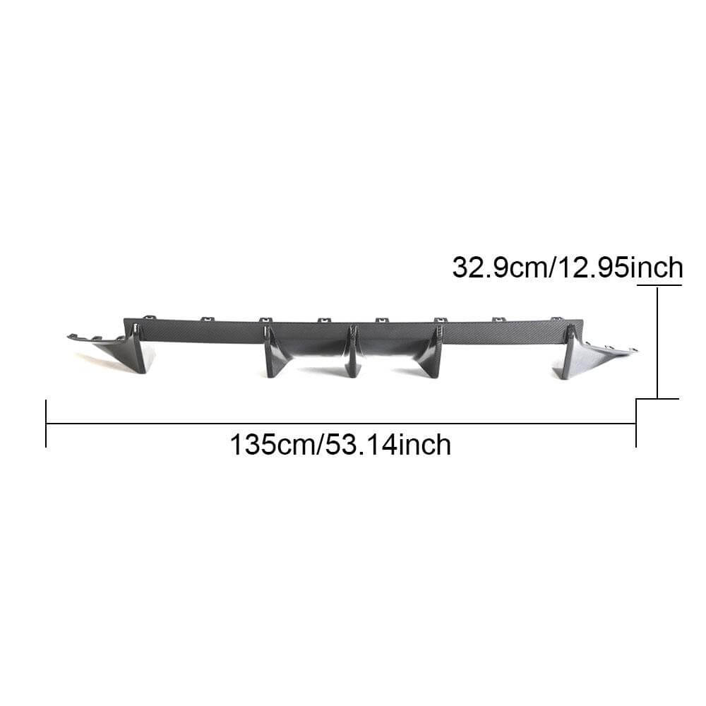 Rear Bumper Diffuser Carbon Fiber V3 (G87) for BMW 2 Series G42 2021- - image 2