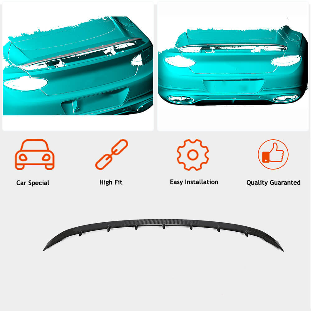 Rear Trunk Spoiler Dry Carbon Fiber for Bentley Continental GT 2018-2024 - image 2