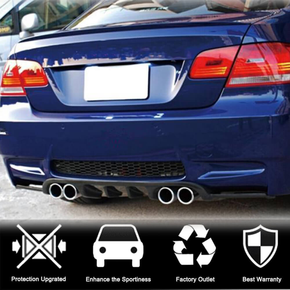 Rear Bumper Diffuser Carbon Fiber V1 (for E92/E93 M3) for BMW 3 series E-90/91/92/93 2005-2011 - image 2