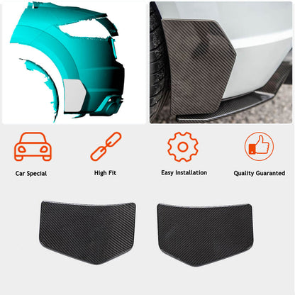 Rear Bumper Flap Extensions (for S-line/TTS/TTRS, 2014-2019, Carbon) for Audi ТТ 2014-2023 - image 2