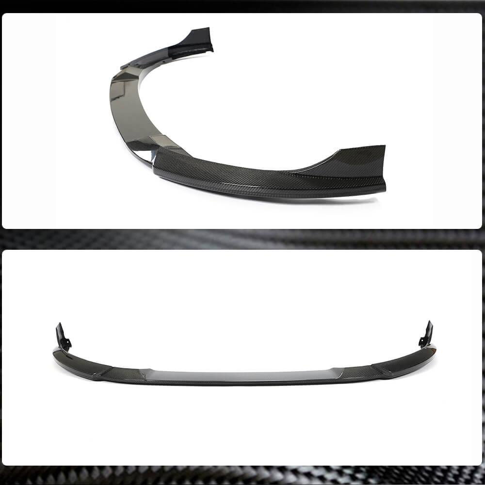 Front Bumper Lip Spoiler (for GTI HB, Carbon) for Volkswagen Golf 8 2019- - image 2