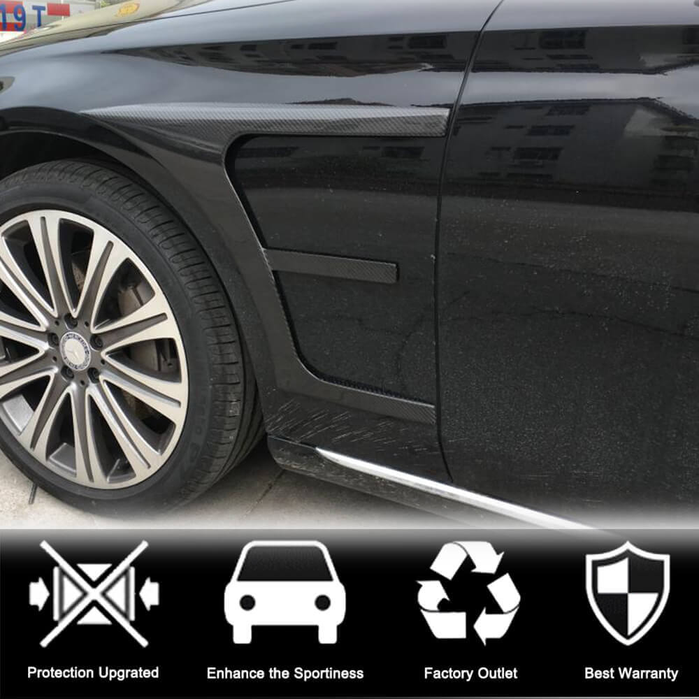 Carbon Front Fender Covers (AMG-Line/E43 AMG 2016-2019) for Mercedes E-сlass W213 2016-2023 - image 3