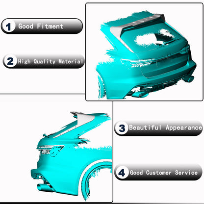 Spoiler V2 (for SW, 3 pcs, Carbon) for Audi A6 C8 2018- - image 3