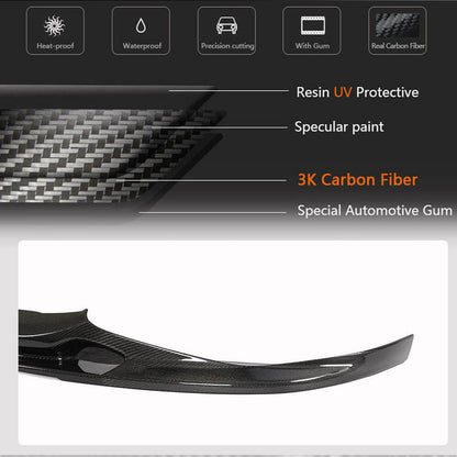 Front Bumper Lip V2 for M-Sport 2019-2022, Carbon for BMW 7 Series G11/G12 2015-2022 - image 3