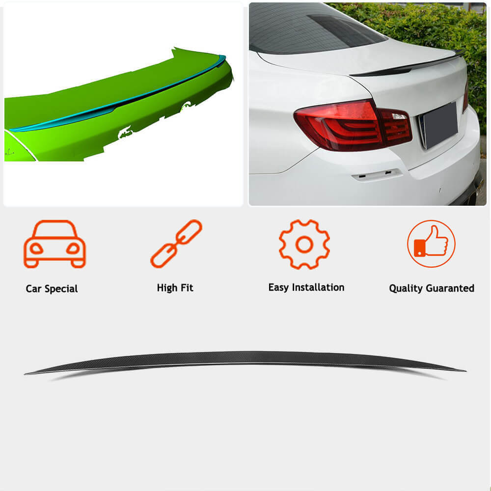 P-Style Spoiler (for F10, Carbon) for BMW 5 Series F10/F11 2010–2016 - image 3