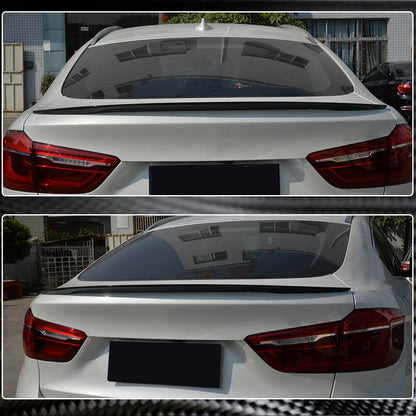 Rear Trunk Spoiler Carbon Fiber V1 for BMW X6 F-16 2014-2019 - image 3