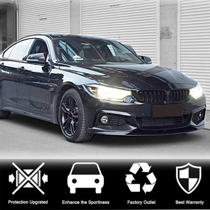 Front Bumper Lip Carbon Fiber V4 (M-Sport) for BMW 4 series F-32 2012-2020 - image 3