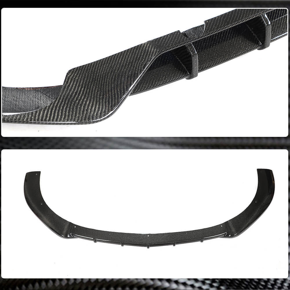 Front Bumper Lip Spoiler (for AMG/AMG-Line, Carbon) for Mercedes GLA H247 2020- - image 3
