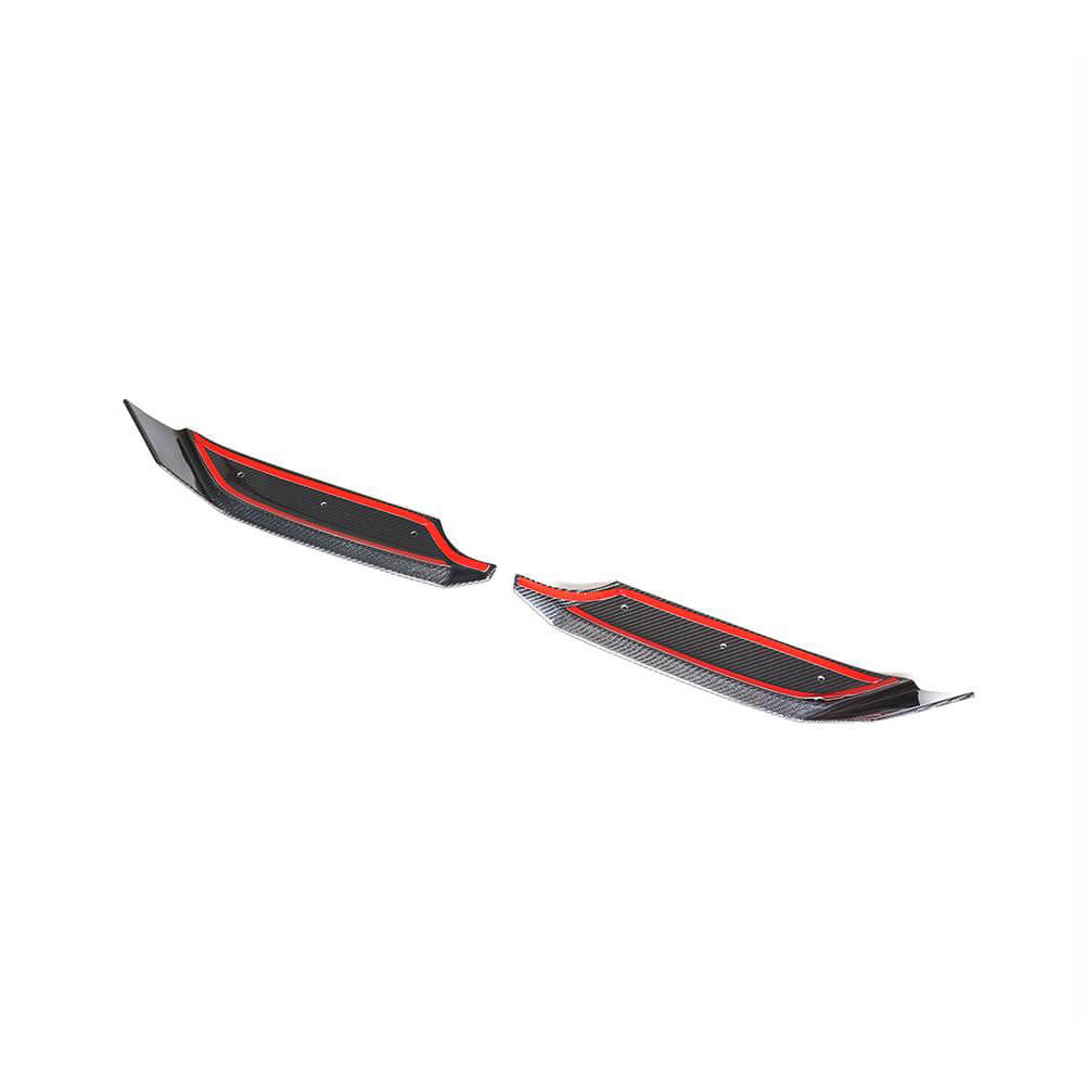 Covers on the front bumper Flap (for G63 AMG 2019-2021, Carbon) for Mercedes G class W463 2018-2024 - image 3