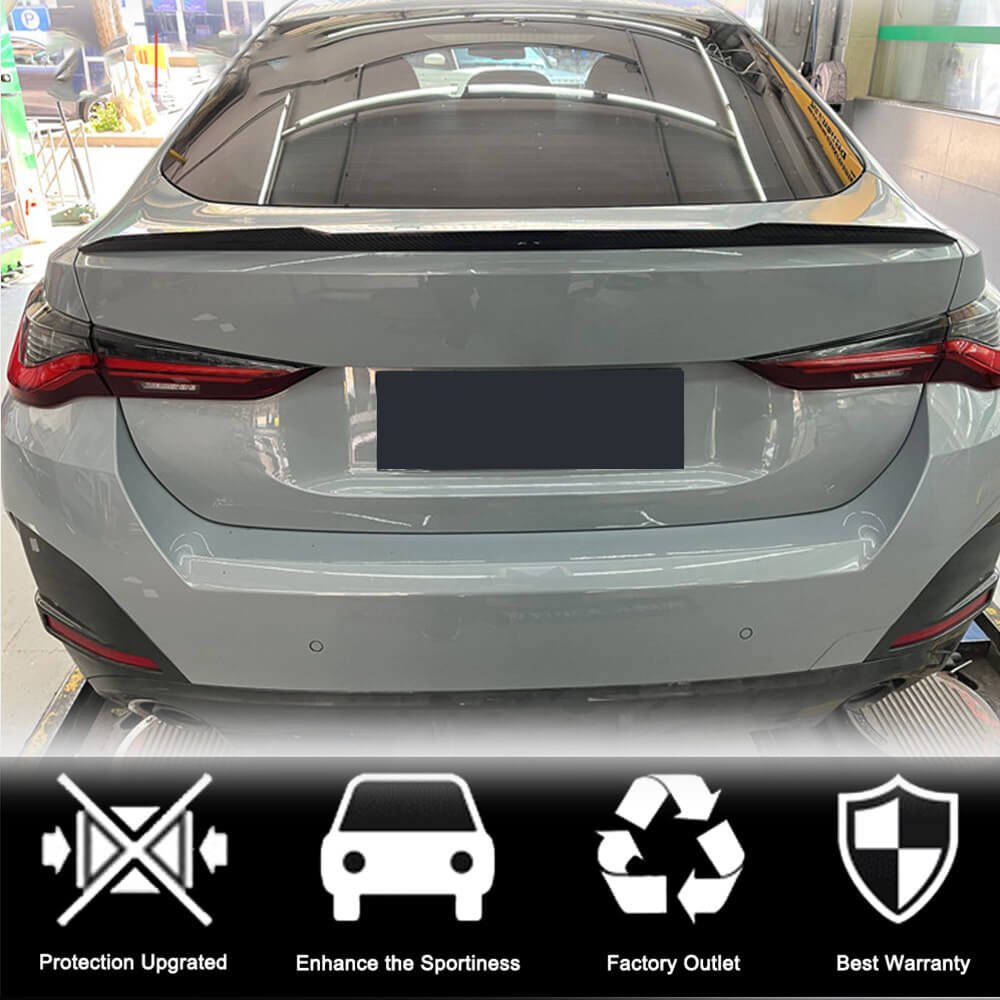 Rear Trunk Spoiler Carbon Fiber V2 (for G26) for BMW 4 series G22/23/26 2020- - image 3