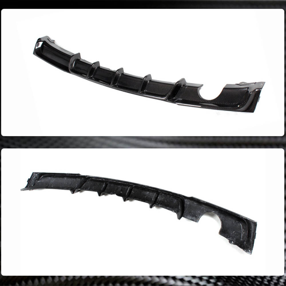 Rear Bumper Diffuser Carbon Fiber V3 (for M-Sport) for BMW 3 series F-30/31/34 2012-2019 - image 3