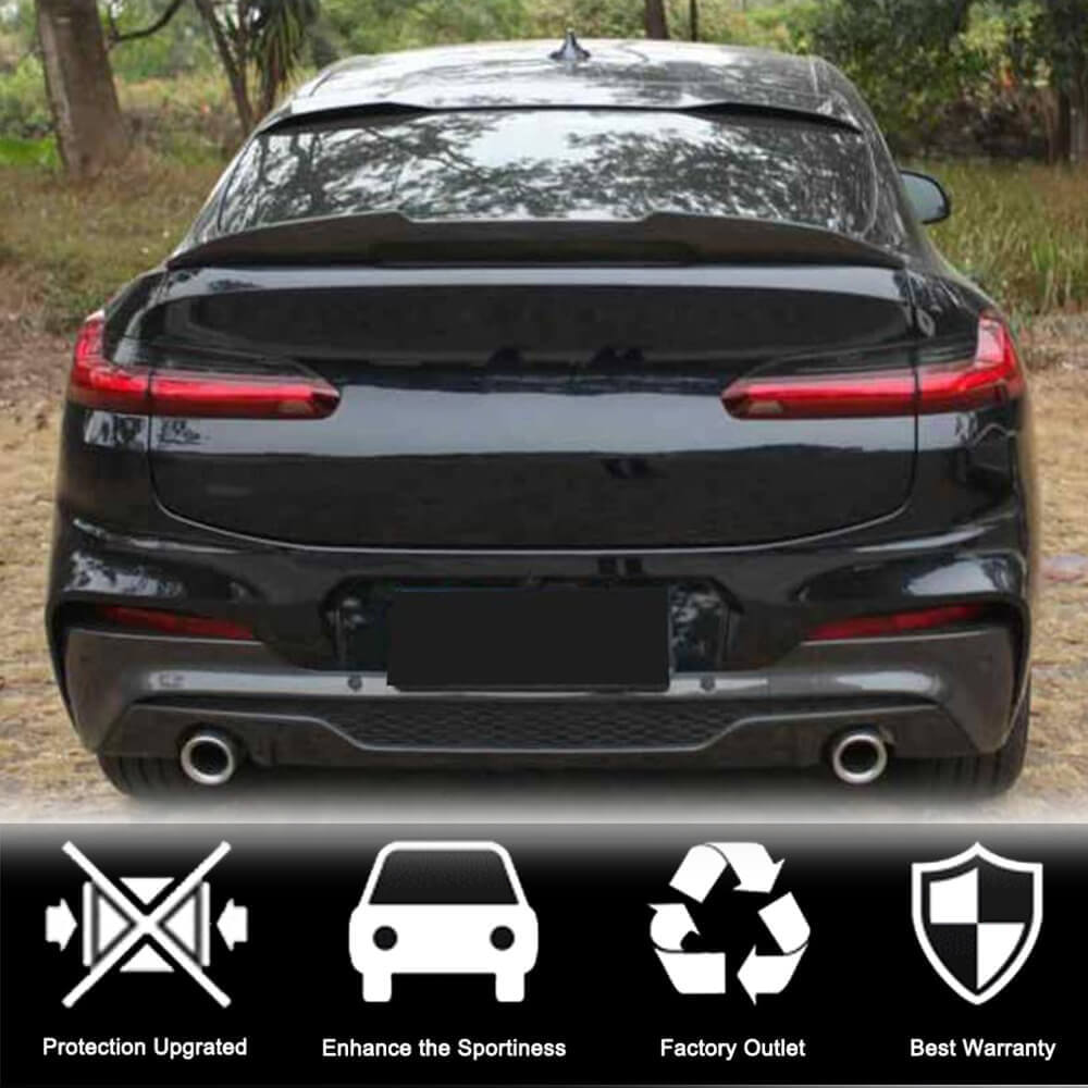 Rear Trunk Spoiler Carbon Fiber V1 for BMW X4 G02 2018- - image 3