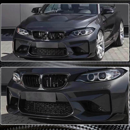 Front Bumper Lip V4 for F87 M2, Carbon for BMW 2 Series F22/F23 2014-2021 - image 3