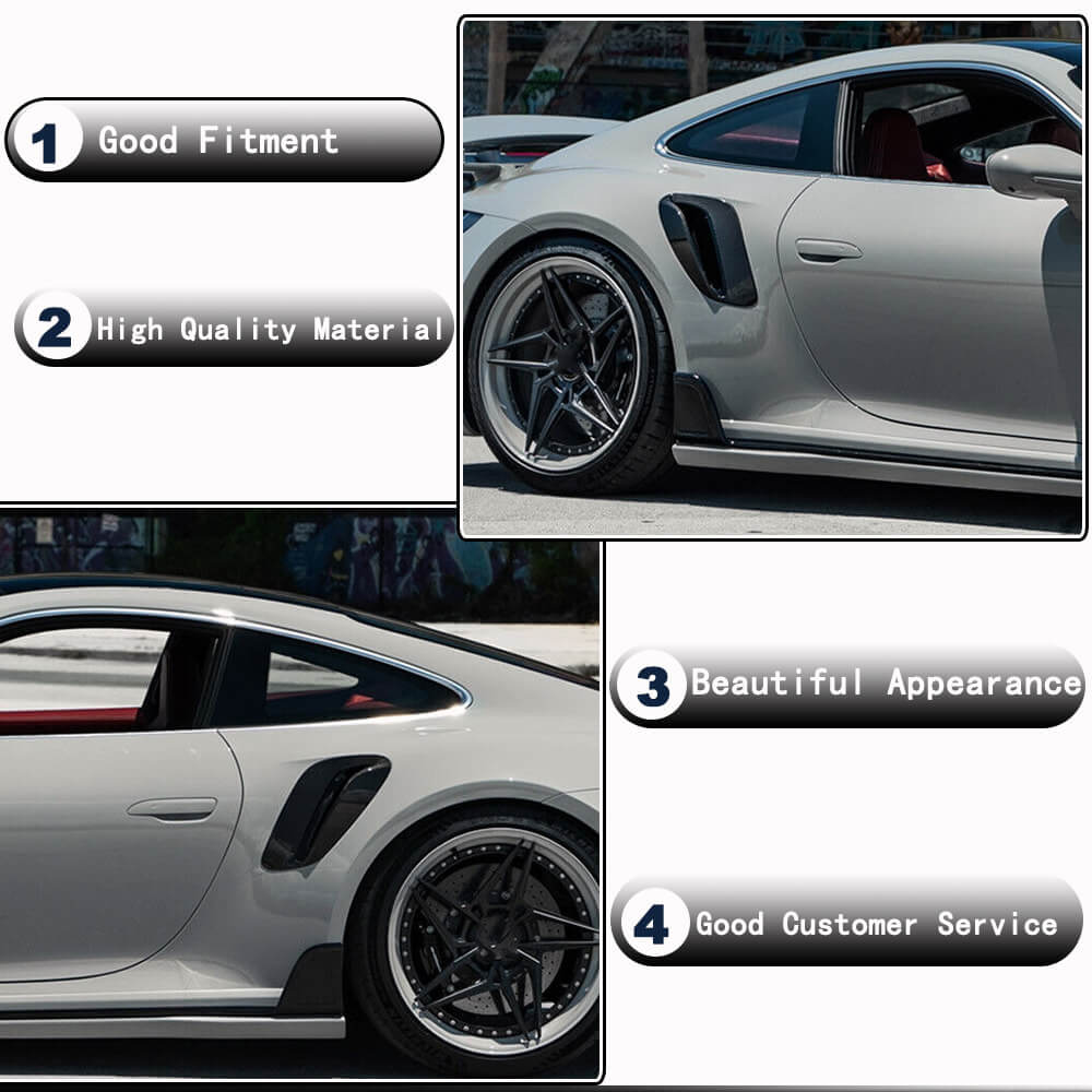 Carbon Rear Fender Covers (for Carrera/Targa) for Porsche 911 (992) 2018– - image 3