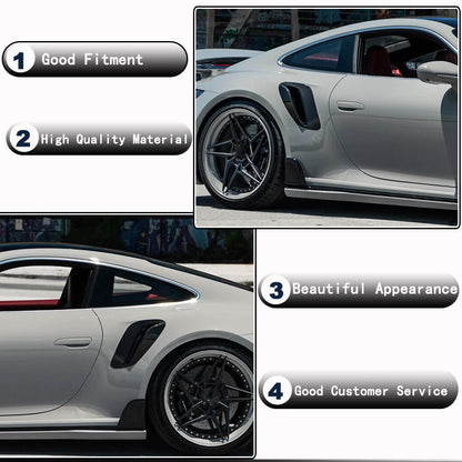 Carbon Rear Fender Covers (for Carrera/Targa) for Porsche 911 (992) 2018– - image 3