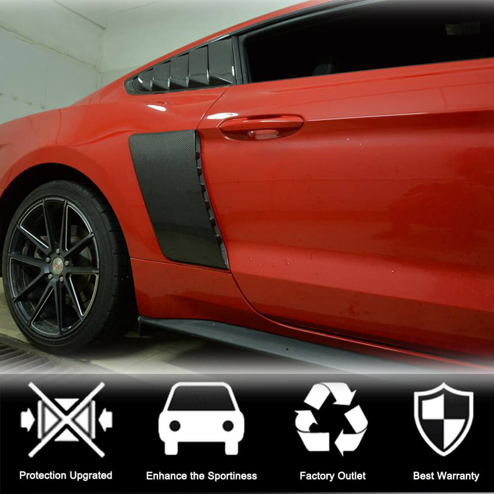 Rear fenders (2015-2017, Carbon) for Ford Mustang 2015-2023 - image 3