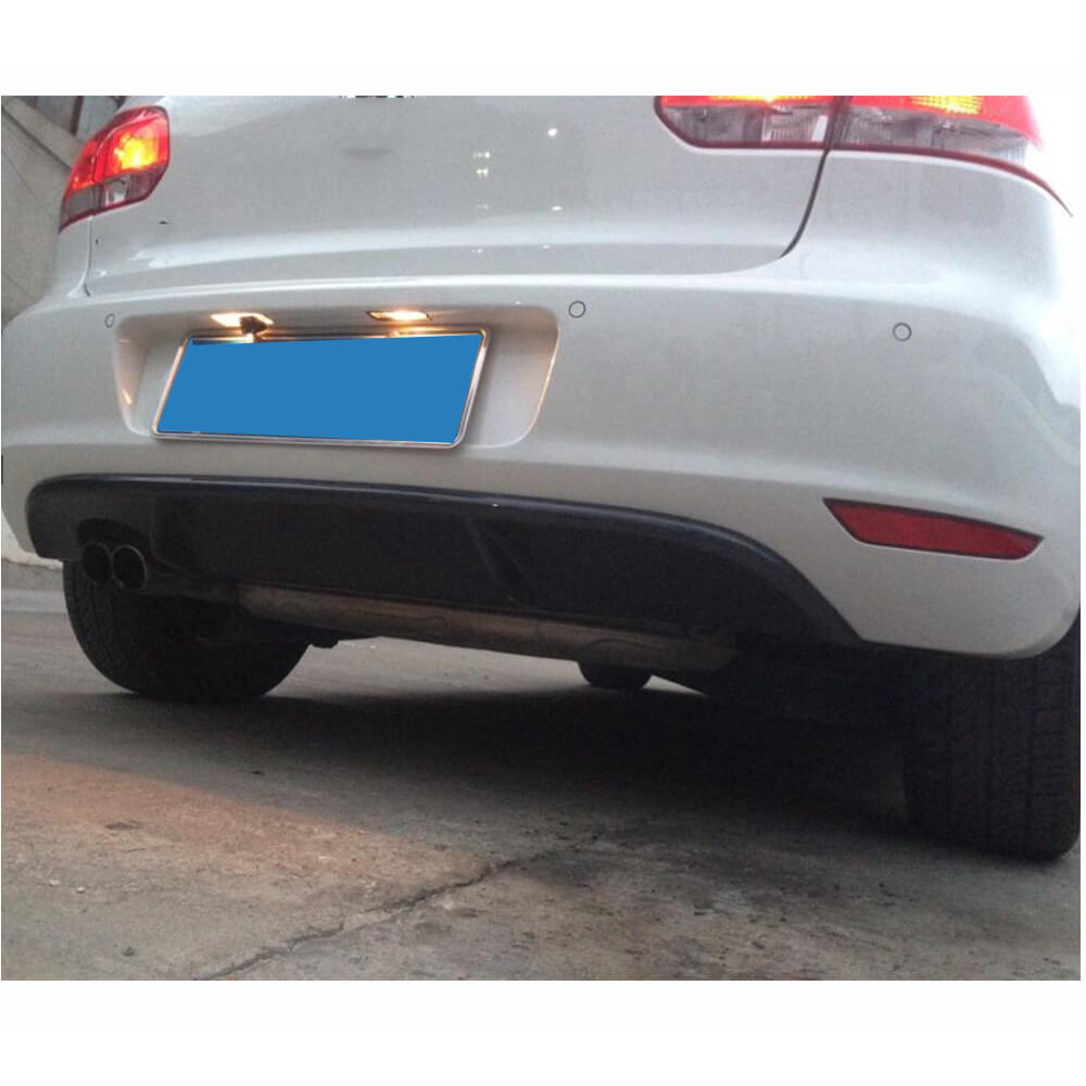 Rear Bumper Diffuser V1 for Base HB 2010-2013, Carbon for Volkswagen Golf 6 2008-2014 - image 3