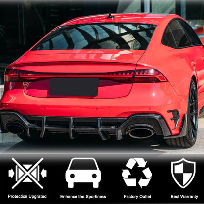 Rear bumper vent covers (for RS7 2018-2022, Dry Carbon) for Audi A7 2018- - image 3