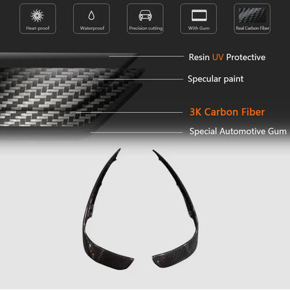 Covers on the front bumper (for GLA45 AMG 2013-2016, Carbon) for Mercedes GLA X156 2014-2019 - image 3